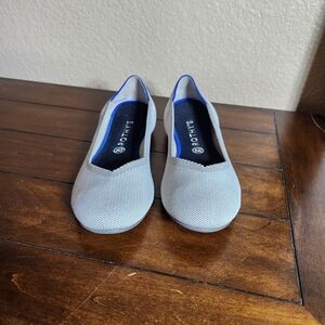 Rothy's Women's 12 Round Toe Gray Flats Small Flaw On Sole See Pictures